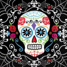 Amscan 6.5 in. x 6.5 in. Day of the Dead Luncheon Napkins (36-Count, 3-Pack)-711519 300598939