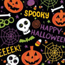 Amscan 6.5 in. x 6.5 in. Spooktacular Luncheon Napkins (125-Count)-719484 300599215