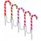 APPLights 18.11 in. LED Candy Cane (RGB) Pathway Stakes (Set of 5)-12856 206768307
