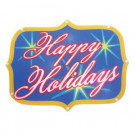 Brite Star Battery-Operated 16 in. "Happy Holidays" LED Light Show Sign-48-210-00 203542097