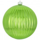Christmas by Krebs 8 in. Limeade Ripple Ball Ornament (Pack of 6)-CBK30675 206214904