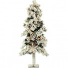 Fraser Hill Farm 3-Ft. Pre-lit Snowy Alpine Artificial Christmas Tree with 50 Clear Lights-FFSA030-1SN 303145329