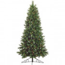 Fraser Hill Farm 7.5-Ft. Pre-lit Canyon Pine Half-Wall or Corner Artificial Christmas Tree with 250 Clear Lights-FFCM075W-1GR 303145221