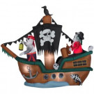 Gemmy 10 ft. Animated Inflatable Skeleton Pirate Ship-61509 301221974