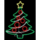 Gemmy 2 ft. W x 3 ft. H Light Glo Christmas Tree w/Star-83209X 302848267