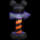Gemmy 25.20 in. W x 18.11 in. D x 42.13 in. H Inflatable-Outdoor Sign Mickey Ears Party This Way-72310 207107603
