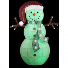 Gemmy 34 in. W x 13.50 in. D x 50 in. H Color Changing Frosted Snowman-88787X 302848201
