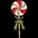 Gerson 39 in. H Battery Operated Lighted Metal Holiday Pinwheel Lollipop Yard Stake-2273260HD-2B 206997387