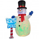 Home Accents Holiday 10 ft. Inflatable Projection Airblown Kaleidoscope Snowman-39410 301809706