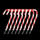 Home Accents Holiday 10 in. Pre-Lit Candy Cane Pathway Stakes (Set of 8)-TY166-1118 202534405