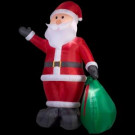 Home Accents Holiday 12 ft. Lighted Inflatable Santa with Gift Sack-39845 206950035