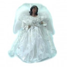 Home Accents Holiday 12 in. A/F LED Fiber Optic Angel Silver Tree Topper-A-7070B AF 206954392