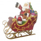 Home Accents Holiday 12 in. H Fiber Optic Santa with LED Light-MX4176 301575511