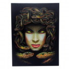Home Accents Holiday 15 in. x 20 in. Medusa LED Canvas with Sound-HL70053 301148282