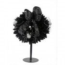 Home Accents Holiday 15 in. Black Spiked Wood Curl Wreath on a Stand-A0916-660 301188888
