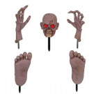 Home Accents Holiday 17 in. Zombie Ground Breaker with LED Illumination Including Head and Hands and Feet Set-7303-17940 301148910