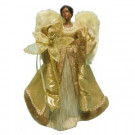 Home Accents Holiday 18 in. Gold Fabric Angel Tree Topper-A-150030AF A 205930674