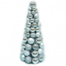 Home Accents Holiday 18 in. Shatterproof Ornament Cone Tree in Silver-C-172042 B 301575507