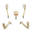 Home Accents Holiday 20 in. Skeleton Ground Breaker with LED Illumination Including Head and Hands and Legs Set-7303-20941 301148947