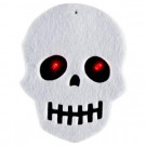 Home Accents Holiday 20-Light LED Battery Operated White Felt Skull Light Set-TYY1058-1725 301148953