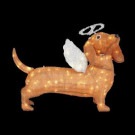 Home Accents Holiday 21.25 in. LED Lighted Tinsel Dachshund Dog-TY571-1414 206954195