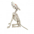 Home Accents Holiday 28 in. Animated Howling Skeleton Wolf with LED Illuminated Eyes-6342-30199 206770905