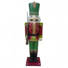 Home Accents Holiday 3 ft. Metallic Nutcracker Soldier with Staff-KX1021 301579567