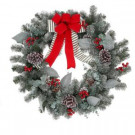 Home Accents Holiday 30 in. Mixed Ball Christmas Glitter Wreath-k0516-0038 301775032