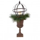 Home Accents Holiday 32 in. Christmas Porch Decor with LED Candle-U151437L 206999484