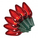Home Accents Holiday 35L SMOOTH C9 LED SUPER BRIGHT CONSTANT ON RED-TY894-1515RSC 301683529
