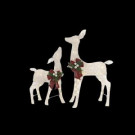 Home Accents Holiday 36 in. LED Lighted White PVC Deer and 28 in. LED Lighted White PVC Doe-TY449-1611-1 206963253
