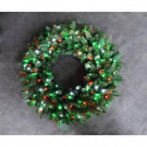 Home Accents Holiday 36 in. LED Pre-Lit Artificial Christmas Wreath with Micro-Style Red, Green and Pure White Lights-4723172-C29HO1 301729293