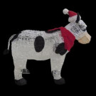 Home Accents Holiday 36 in. Pre-Lit Cow with Santa Hat-TY294-1311-1 204357768