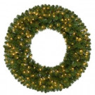 Home Accents Holiday 36 in. Pre-Lit Kingston Artificial Christmas Wreath with 150 Clear Lights-GD30M2X36C00 206954162