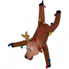 Home Accents Holiday 4 ft. Inflatable Airblown Gutter Hanging Reindeer-39850 301693609