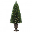 Home Accents Holiday 4 ft. Potted Artificial Christmas Tree with 50 Clear Lights-TYT-14048-1 205092429