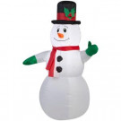 Home Accents Holiday 42 in. Lighted Inflatable Outdoor Snowman-39417 206950258