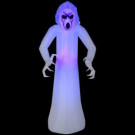 Home Accents Holiday 5 ft. Inflatable Frightened Ghost MD Black Light-73796 301148553