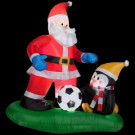 Home Accents Holiday 5 ft. Inflatable Santa Soccer Scene-88539 205080916