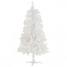 Home Accents Holiday 5 ft. Pre-Lit LED North Hill Spruce Artificial Christmas Tree with Warm White Lights-TG50EY223L00 301580829