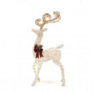 Home Accents Holiday 56 in. LED Lighted White PVC Standing Deer-TY412-1611-2 206954250