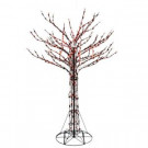 Home Accents Holiday 6 ft. Orange LED Twig Tree-4406008BK-15UHO 301226747
