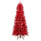 Home Accents Holiday 6 ft. Pre-Lit Shiny Red Fraser with Warm White and Red Color-Changing LED Lights-RL60168SR-RPHO 301579658