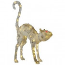 Home Accents Holiday 60-Light 42 in. LED Burlap Mummy Cat-TY129-1724-1 301148637