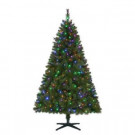 Home Accents Holiday 6.5 ft. Pre-Lit LED Wesley Artificial Christmas Tree with Color Changing Lights-TG66M3W89D02 206770996