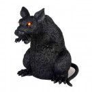 Home Accents Holiday 7 in. Crouching Black Rat with Lights and Sound-5342-09596HD 205828716