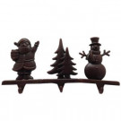 Home Accents Holiday 7 in. Pig Iron Christmas Tree, Santa and Snowman Stocking Holders (Assorted)-11973 205915562