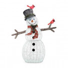 Home Accents Holiday 72IN 240L LED ACRYLIC SNOWMAN WITH 2 RED BIRDS-TY172-1711-5 301685452