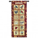 Home Accents Holiday 73 in. x 32 in. Twelve Days of Christmas Wall Tapestry-6631-WH 300817000
