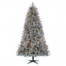 Home Accents Holiday 7.5 ft. Pre-Lit LED Lexington Quick Set Artificial Christmas Tree with Warm White Lights and Pinecones-TG76M3C03L00 301575934